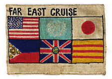 Original Vietnam War FAR EAST CRUISE Vintage Military U.S. Navy Patch â¢ 1960s