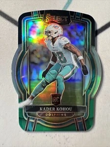 2022 Select Prizm Black & Green Die-Cut RC #240 Kader Kohou Club Level Dolphins - Picture 1 of 1