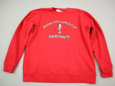 Sudadera Copa Mundial de la FIFA Hombre Grande Roja 2006 Alemania Oficial Fútbol Suéter L Foto 1 de 4