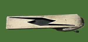 STERLING SILVER LIGHTNING BOLT TIE CLIP (10 grams)-VINTAGE - Picture 1 of 5