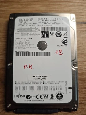 Fujitsu/ Toshiba MJA2160BH  160GB,  2,5"   (Nr 12) - Bild 1 von 2
