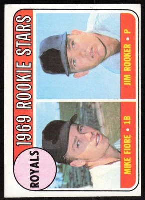 1969 Topps #376 Royals 1969 Rookie Stars (Mike Fiore / Jim Rooker)  (JB4) - Image 1 of 2