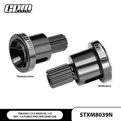 GPM Carbon Steel Front/Rear Diff Outdrive Cup TRAXXAS 1/6 Funco Pro Sand Car 8S - Image 1 of 4
