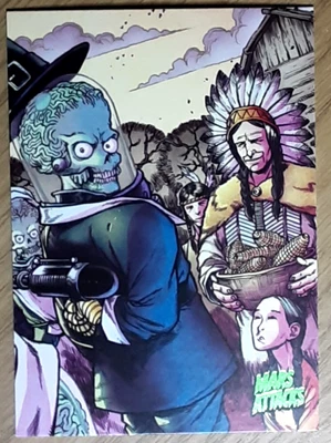 2013 Mars Attacks! Invasion Card 69 THE LAST THANKSGIVING. - Image 1 of 3