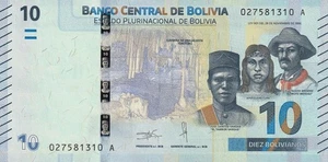 Bolivia 10 bolivianos 1986 UNC TBB#417 P-100 - Picture 1 of 2