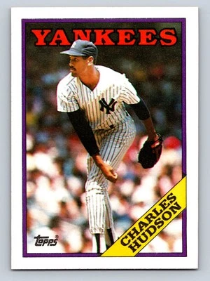 1988 Topps #636 Charles Hudson New York Yankees - NM/MT - Image 1 of 2