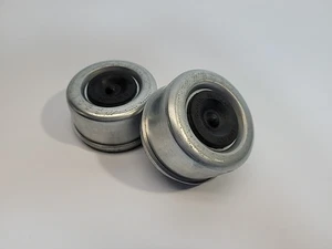 2 Trailer Axle Hub 8 Lug EZ Lube Drive in Dust Cap w/ Removable Grommet 2.72" OD - Picture 1 of 12