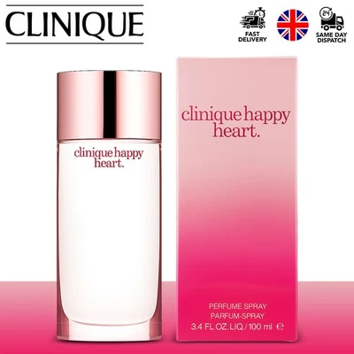 Clinique Happy Heart Eau de Parfum Spray For Her 100ml 3.4 Oz FREE P&P UK - Image 1 of 4