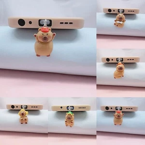 Cartoon Cute Capibala Phone Dust Stopper For IPhone Type-C Micro Interface De-mx - Zdjęcie 1 z 27