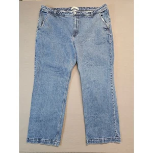 Abercrombie Fitch Jeans Curve Love 90s Relaxed High Rise Medium Wash Size 36 22 - Picture 1 of 5