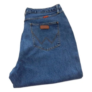 Wrangler Regular Fit Straight Jeans Blue Waist 36 Leg 32 W36 L32 Zip Fly (Q6945) - Picture 1 of 7