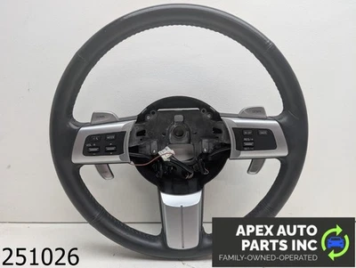 OEM 2012 Mazda MX-5 Miata 2.0L  BLACK LEATHER WRAPPED STEERING WHEEL - Изображение 1 из 4