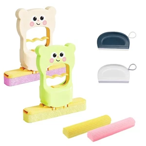 2 Mini Foldable Desktop Mops and Squeegees Set for Small Space, Desktop, Bath... - Bild 1 von 9