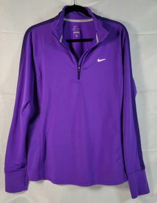 Pullover para mujer Nike Dry Fit XL púrpura correr senderismo entrenamiento Foto 1 de 4