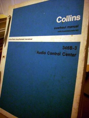 Revisión de control de audio y manual de piezas Rockwell Collins 346B-3  Foto 1 de 4