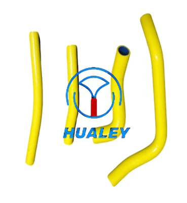 Mangueira de radiador de silicone amarela para 1996-2000 SUZUKI RM250 RM 250 1997 1998 1999 - Imagem 1 de 4