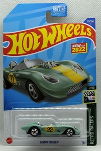 Hot Wheels #123 Green Glory Chaser Retro Racers 2022 difícil de encontrar - Imagen 1 de 1
