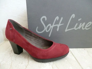 Soft Line by Jana Pumps Slipper Ballerina Schuhe rot Weite H NEU