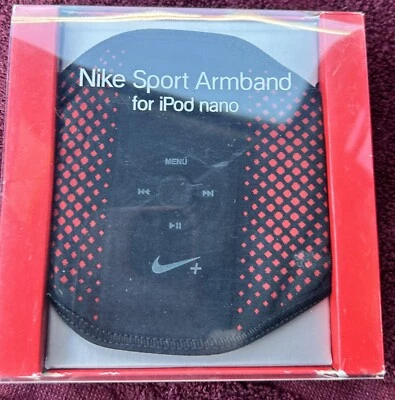 New Nike Sport Armband for Apple iPod Nano, 1-5 GEN., Black & Red - Image 1 of 4
