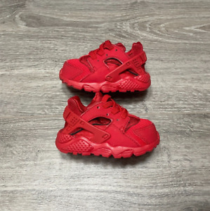 2018 Nike Air Huarache Triple Red Running Shoes Run Toddler Size 3C (704950-600)