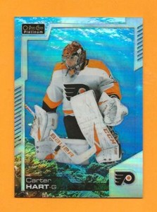 2020-21 O-Pee-Chee Platinum Aquamarine 495/499 Carter Hart #16