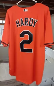 JJ HARDY BALTIMORE ORIOLES MLB AUTHENTIC MAJESTIC #2 ORANGE JERSEY SZ XLARGE - Picture 1 of 2