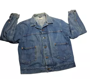 Vtg Polo Ralph Lauren Adult Medium Authentic Dungarees Jean Jacket | Made in USA - Picture 1 of 24
