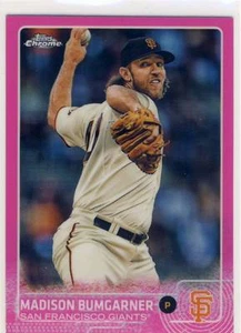 2015 Topps Chrome Pink Refractor #029 Madison Bumgarner Giants BV$8 - Picture 1 of 1