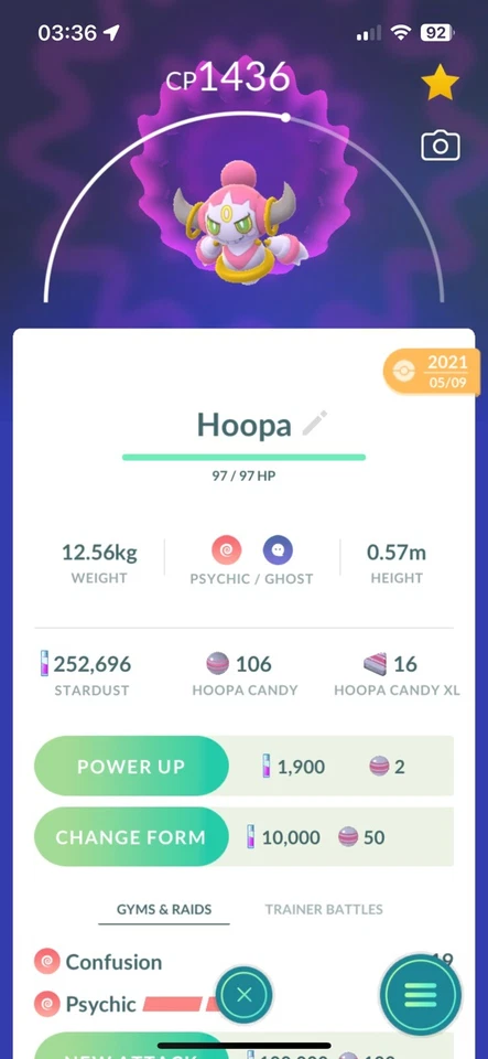Pokémon Home Pokèmon Go Hoopa Transferencia Instantánea (OT) - #720
