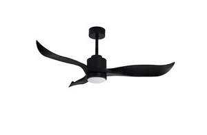 Ventilatore da soffitto nero con luce Led e velocità regolabile - Foto 1 di 1