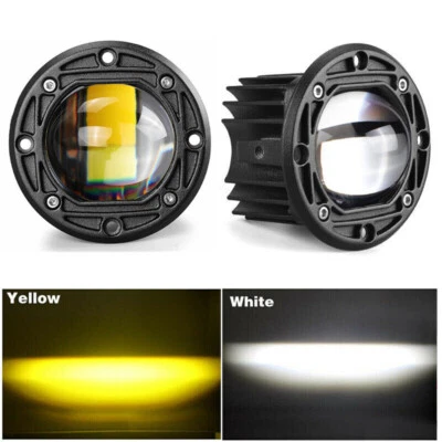 Waterproof LED Work Light Bar Flush Mount Flood Pods Fog Lamps Truck Motorcycle - Image 1 of 4