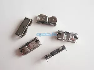 5Pcs Micro USB 3.0 Female Type B 10Pin SMT Socket 12.5mm for repair mobile pc - Picture 1 of 5