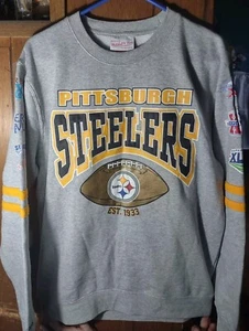 Mitchell & Ness NFL Pittsburgh Steelers Crewneck Sweatshirt Size M - Picture 1 of 8