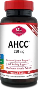 Olympian Labs Premium AHCC Supplement 750Mg of AHCC per Capsule – Supports Immun - Picture 1 of 15