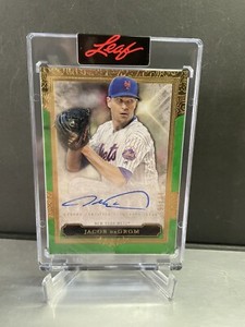 Jacob deGrom 2020 Topps Five Star Green Auto 6/15 #FSA-JD New York Mets