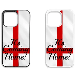 Printed Silicone Clip Mobile Phone Case Cover For iPhone England Euros Win Home - Picture 1 of 6
