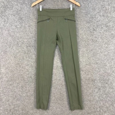 Pantalones Bar III para mujer talla S pequeños verdes ajustados cintura elástica ajustados 19105 Foto 1 de 4