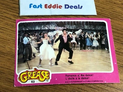 1978 O-PEE-CHEE GREASE THE MOVIE FRENCH CARD 63 OLIVIA NEWTON JOHN CANADA SANDY - Image 1 of 2