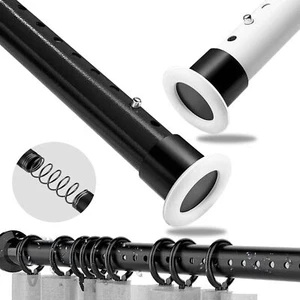 50-410cm Heavy Duty Extendable Telescopic Shower Door Curtain Pole Rail Rod Bath - Picture 1 of 25