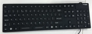 AccuMed 104V2 IP68 Sealed Antibacterial Medical USB Keyboard with Smart Card Rea - Picture 1 of 2
