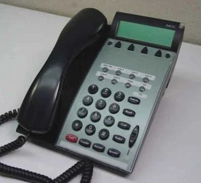 Teléfono NEC DTU-8D-2(BK)TEL Negro BUENO LCD 770012 100% Funcional 1 Año de Garantía Foto 1 de 2