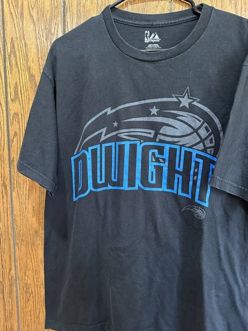 MAJESTIC ORLANDO MAGIC DWIGHT HOWARD PLAYER T-SHIRT LARGE EUC Cover