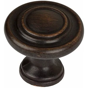 GlideRite 1-1/4 pulg. Perilla de gabinete de anillo redondo clásico de bronce frotado con aceite Dia - Imagen 1 de 6