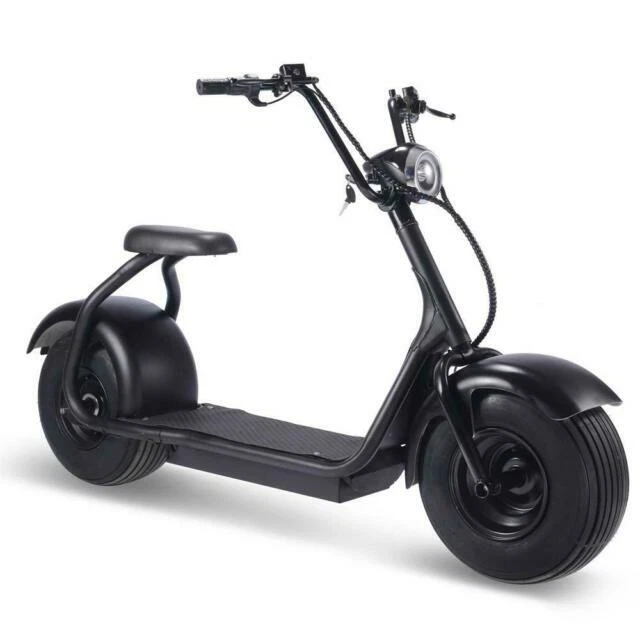 MotoTec Black 60V 18ah 2000W Lithium Electric Scooter-MTFATTIRE2000BLACK