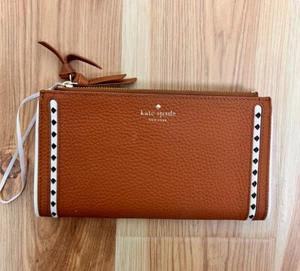 Kate Spade New York Malea Sheffield Street Warm Cognac Wallet NWT - Picture 1 of 6