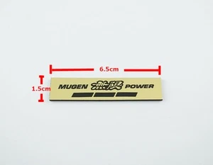 Plastic Gold Racing MUGEN POWER Sticker Emblem Decal 6.5X1.5cm - Bild 1 von 3