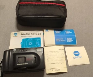 Minolta Freedom 50 /Fs-35 Vintage With The Instruction And The Case - Picture 1 of 2