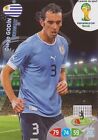N°306 Diego Godin # Uruguay Panini Card Adrenalyn World Cup Brazil 2014