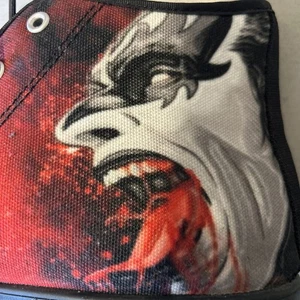Kiss Sneakers Shoes Fake Vans Converse Gene Blood - Foto 1 di 5
