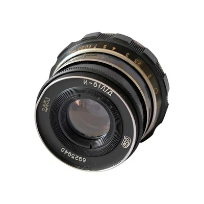 Industar-61 L/D, 2,8/53mm Soviet Russian Lens, M39 Mount, Great Condition, 1989 - Image 1 of 4